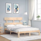 Bed Frame without Mattress 140x190 cm Solid Wood Pine 3193511