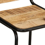 Bar Stools 2 pcs 46x35.5x70 cm Solid Wood Rough Mango 4013534