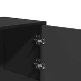Highboard Black 68x35x106.5 cm Engineered Wood and Metal 849069