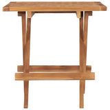 Folding Garden Table 50x50x50 cm Solid Teak Wood 315454