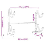 Kayak Storage Rack for 2 Kayak 250x57x127,5 cm Steel 156342