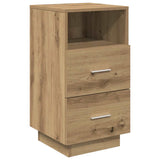 Bedside Cabinet with 2 Drawers Artisan Oak 36x36x68 cm 858594