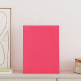 Paper Bags 250 pcs with Handles Pink 32x12x42 cm 4101676