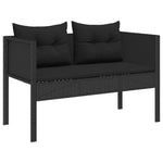 Garden Sofa Set 6 pcs Black Poly Rattan 4104700