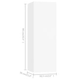 5 Piece TV Cabinet Set White Engineered Wood 3078696
