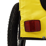Pet Bike Trailer Yellow and Black Oxford Fabric&Iron 93924