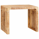 End Table Brown 60 x 35 x 46 cm Solid Mango Wood 4104575