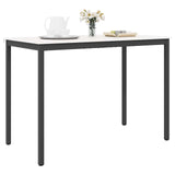 Bar Table White 150 x 80 x 105 cm Solid Pine Wood 892810