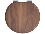 Soft-Close Toilet Seat Brown 44 x 38 cm MDF board 42027174