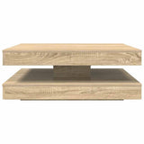 Coffee Table 360-Degree Rotatable Sonoma Oak 90x90x34.5 cm 3321353