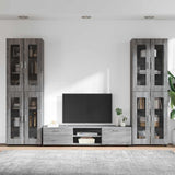 TV Cabinet Set FLORIN 3 pcs Grey Sonoma Engineered Wood 3397990