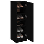 Shoe Cabinet Black 30x35x100 cm Engineered Wood 811431