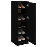 Shoe Cabinet Black 30x35x100 cm Engineered Wood 811431