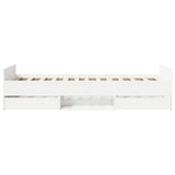 Bed Frame with Storage White 80 x 200 cm Engineered Wood 3429509