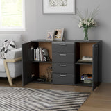 Sideboard Grey 120x35.5x75 cm Engineered Wood 801330