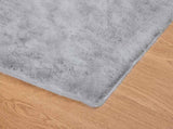 Anti-Slip Faux Rabbit Fur Rug OLITE Grey 160 x 230 cm Polyester 42021682