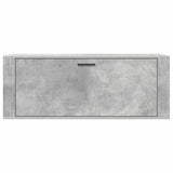 Wall Shoe Cabinet Concrete Grey 100x35x38 cm Engineered Wood 821024
