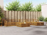 Outdoor Sofa Set 6 pcs Natural Solid Acacia Wood 3373354