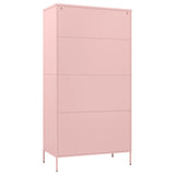 Wardrobe Pink 90x50x180 cm Steel 336247