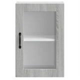 Kitchen Wall Cabinet with Glass Door Porto Grey Sonoma 854013