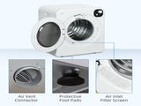 6kg Vented Tumble Dryer, Freestanding, Wall Mounted, Stackable, Portable Dryer with 7 Programmers, T3398P344489