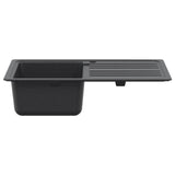 Kitchen Sink with Drainer Granite 76.5 cm x 46 cm x 28 cm 42053744