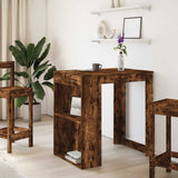 Bar Table Smoked Oak102x70x103.5 cm Engineered Wood 3309325