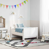 Bed Frame with Headboard White 80 x 200 cm Engineered Wood 877204
