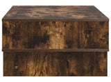 Coffee Table Smoked Oak 80 x 46 x 35 cm Engineered Wood 8000224