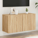 TV Cabinet Wall-mounted Sonoma Oak 80x30x41 cm 836956