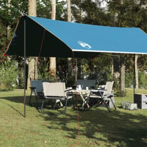 ZNTS Camping Tarp Blue 460x305x210 cm Waterproof 94686