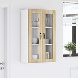 Wall Glass Cabinet LUCCA Sonoma Oak 60 x 31 x 100 cm 885177