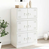 Sideboard White 67x39x107 cm Steel 841660