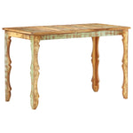 ZNTS Dining Table 120x60x76 cm Solid Reclaimed Wood 286488