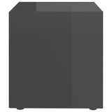 TV Cabinets 4 pcs High Gloss Grey 37x35x37 cm Engineered Wood 805524