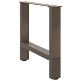 Coffee Table Legs Natural Steel 2 pcs 60x cm Steel 4013287
