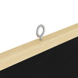Bulletin Board Folding Black 100 x 100 x 1.4 cm Solid pine wood 42015929