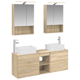 Bathroom Furniture Set 5 pcs Sonoma Oak 3406841