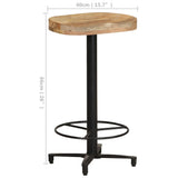 Bar Stools 2 pcs 66 cm Solid Mango Wood 321965
