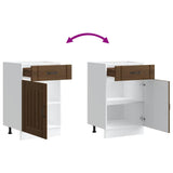 Kitchen Base Cabinet Lucca Brown Oak Engineered Wood 853724