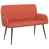 2 Seater Sofa with Metal Legs 2-Seater Red Orange 42051050