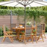 Reclining Garden Chairs 6 pcs Grey Solid Wood Acacia 3214533