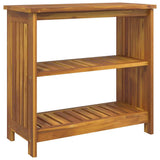 Garden Cabinet Natural 75 x 35 x 70cm Solid Acacia Wood 42001362