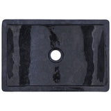 Bathroom Vanity Cabinet with Black Marble Sinks Solid Wood Teak 3096584