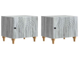 Bedside Cabinet 2 pcs Grey Sonoma 43 x 34.5 x 50 cm 894118
