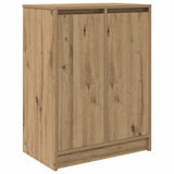 Shoe Cabinet Artisan Oak 57x34x76 cm Engineered Wood 861876