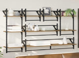 Wall Shelf Set with Shelf 6 pcs Artisan Oak 100 x 25 x 30 cm 882839