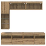 TV Cabinet 7 pcs Artisan Oak Engineered Wood 3402984