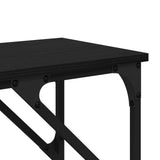 Console Table Black Oak 180 x 30 x 75 cm Engineered Wood 882880