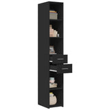 Highboard Black 30x42.5x185 cm Engineered Wood 846237